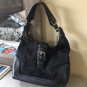 Barely Used- Black Coach Purse